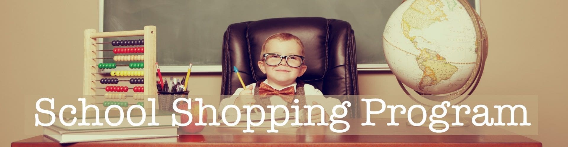 school shopping program header