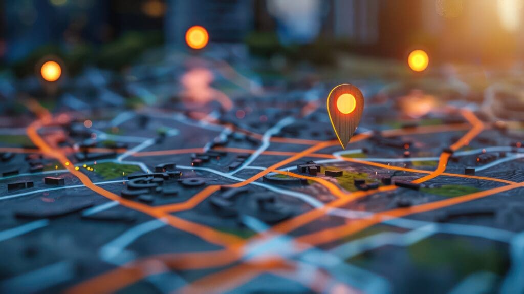 Apple Maps for Shopping Centers: Seven Reasons It Belongs in Every California Marketing Strategy Digital map with highlighted location pins showing visibility for shopping centers