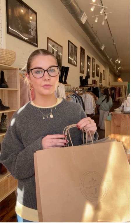 retail video example for a social media content strategy showing product promotion in store